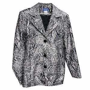 Signature Collection by Vicki Wayne Snakeskin Print Blazer Jacket Plus 18W